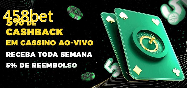 Promoções do cassino ao Vivo 458bet
